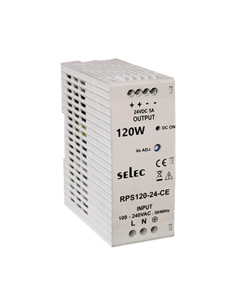 [RPS120-24] RPS120-24 - Fuente de Poder, 120W, 96x48 1 Fase Montaje Riel Din