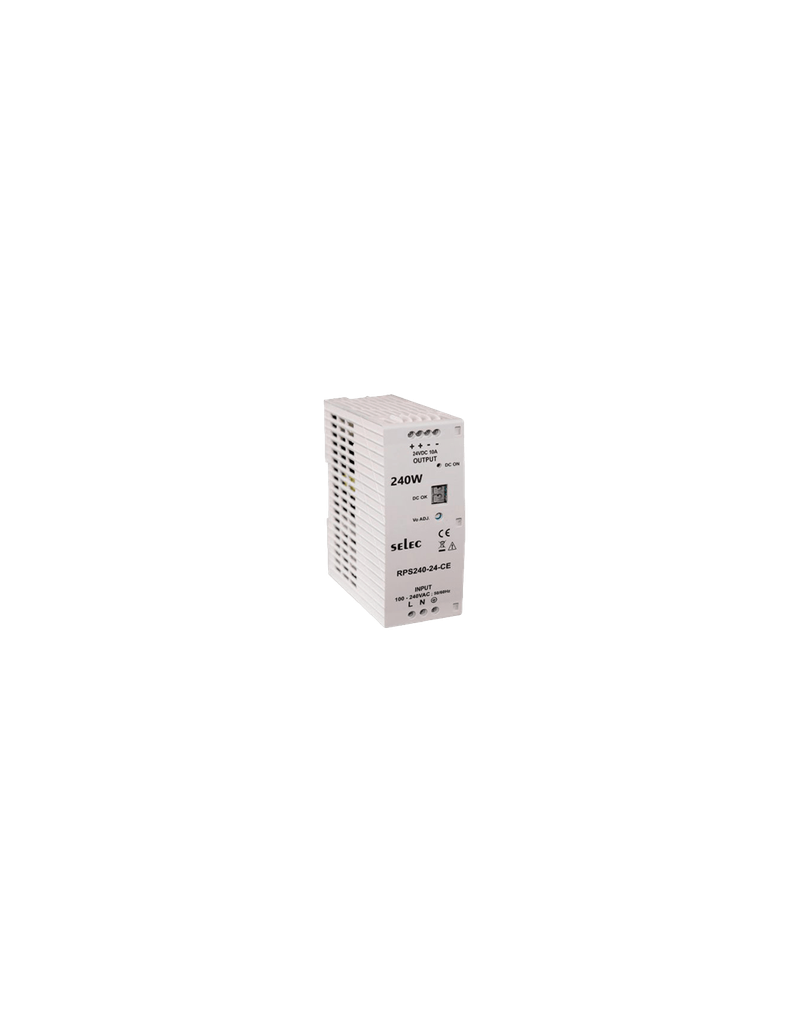 [RPS240-24] RPS240-24 - Fuente de Poder, 240W, 96x48 1 Fase Montaje Riel Din